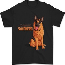 Un Chien Berger Allemand Illustration T-Shirt 100% Coton