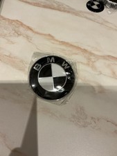 Logo BMW 82mm Noir er Blanc Capot Coffre Emblème Badge Insigne