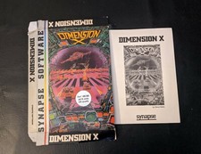 Dimension X Atari 400 800 XL Synapse Logiciel Jeu Boite Et Instructions