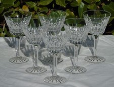 Val Saint Lambert - Service de 6 verres à eau en cristal , modèle Méry Esneux