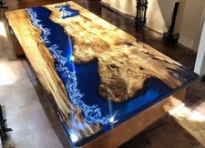 Solide Bleu Résine Époxy