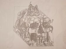 1992 Eurodisney Disney land Paris Original Concept Art Parade PROP Blueprint Cel