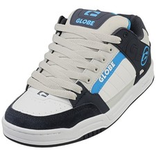 Globe Tilt Chaussures de Skate Blanches et Bleues Homme