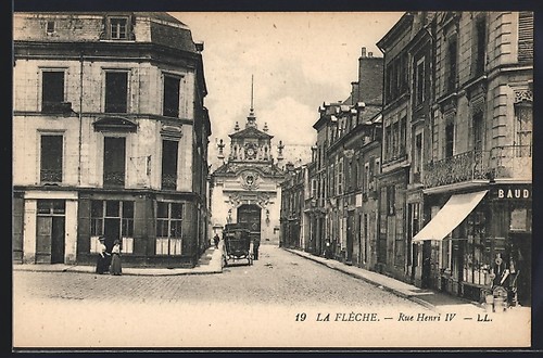 Cpa flèche rue henri - cpa,