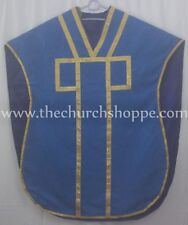 Bleu Foncé Chasuble.st. Philip Neri Style Vêtement de Cérémonie Stole & Masse