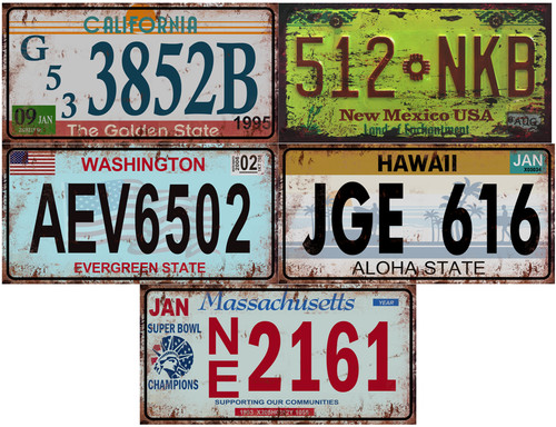Lot répliques plaques - de,
