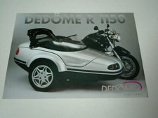 Sidecar Dédôme et BMW R 1150 de 2000 Prospectus Catalogue Brochure Moto