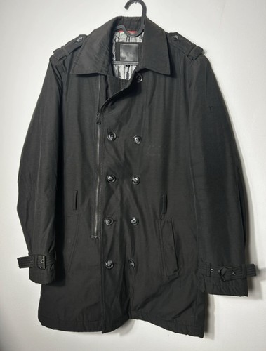 Izac trench homme noir long - izac,