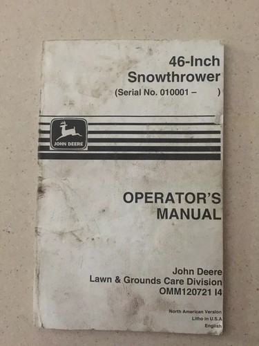 John deere operators - operators, manual