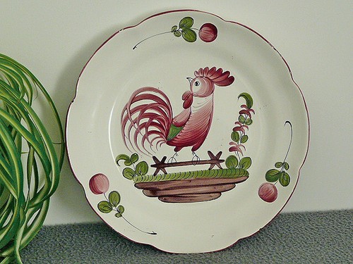 Ancienne assiette décor - ancienne,