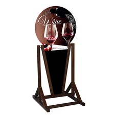 Bouchon client publicitaire tableau à craie moyen en bois VIN