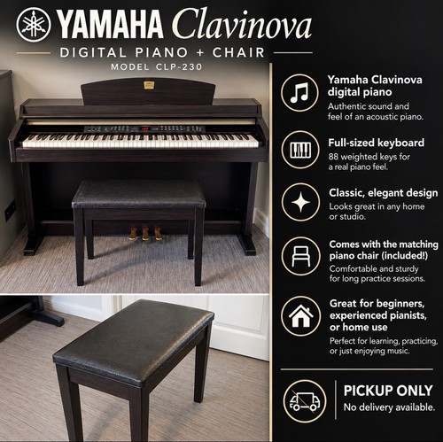 Yamaha clavinova clp 230 - clavinova, clp-230
