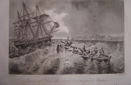 Très belle gravure bateau - belle,