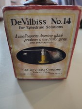 Vintage DeVilbiss No. 14 Medical Atomizer for Ephedrine Solutions 