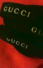Gucci  Ruban  2 m   noir doré