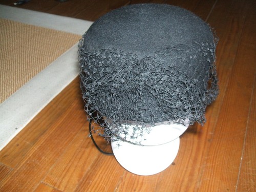 Ancien chapeau bibi voilette - bibi,