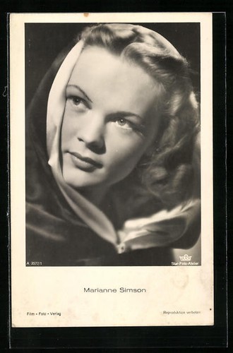 Carte postale actrice - postale, de