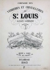 Cristal Saint Louis, Catalogue