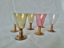 6 Verres à liqueur sur pieds