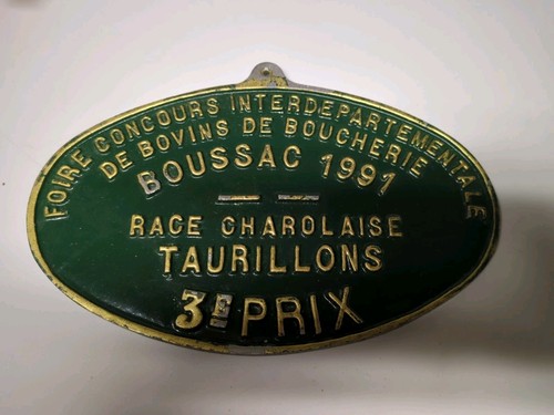 Plaque concours bovins - plaque,