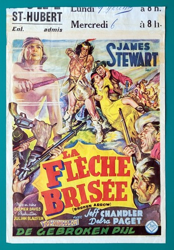 Affiche belge western broken - affiche,