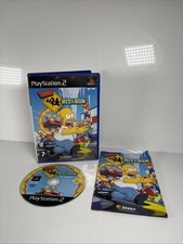 The Simpsons Frappé & Run PLAYSTATION 2 PS2 Jeu Noir Étiquette