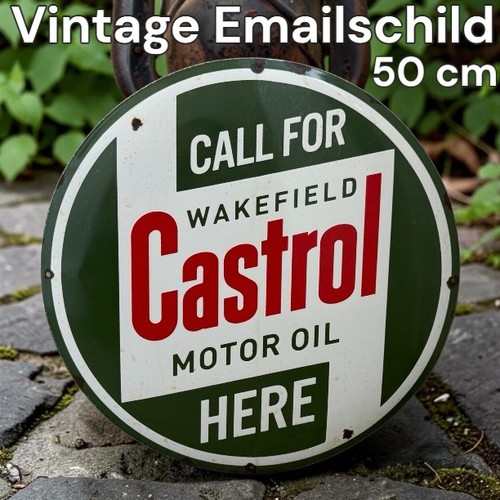 Castrol vintage plaque - castrol,