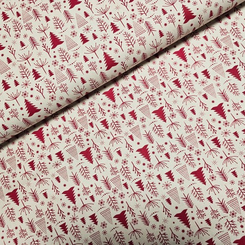 Coupon coton imprimé motif - coton,