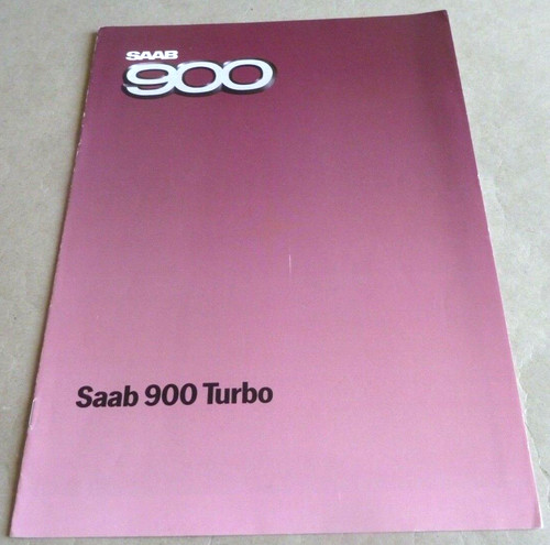 1984 saab 900 turbo catalogue - 1984,