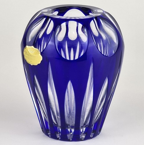 Vase plomb verre cobalt bleu - plomb,