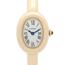 CARTIER Baignoire Wrist Watch WGBA0021 Quartz 18KYG Yellow Gold Used Women