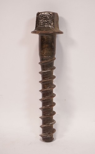 Old iron rail - , screw
