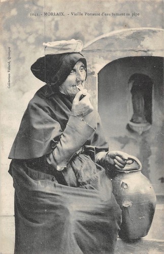 Cpa morlaix vieille - morlaix, porteuse