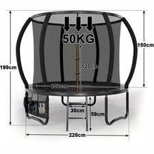 Trampoline Jardin Rond Filet