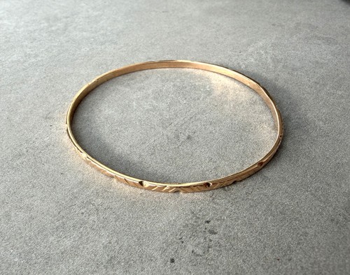 Jonc martelé 14 carats - martelé,