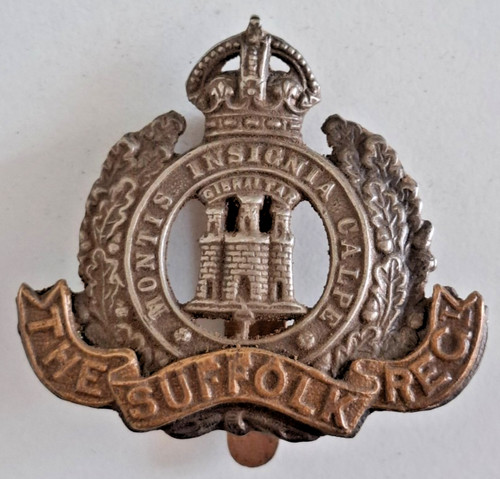 Badge1460 suffolk regiment - badge1460, ww1