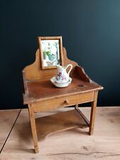 Antique Twin Steiner 1900 Earthenware Pitcher Dressing Table