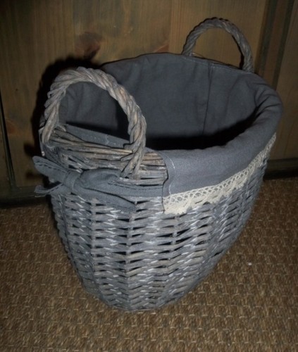 Panier ovale haut - , en