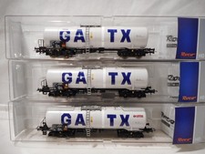 Roco 67136 HO Scale GATX Tank Wagon 3-Pack