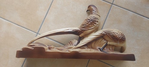 Sculpture bois oiseaux - sculpture, (2)