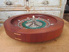 JEU DE ROULETTE EN BOIS ACAJOU