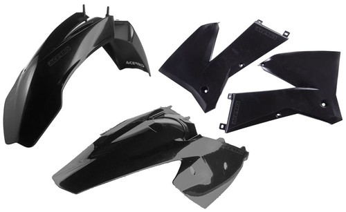 Acerbis plastic kit - plastic, black
