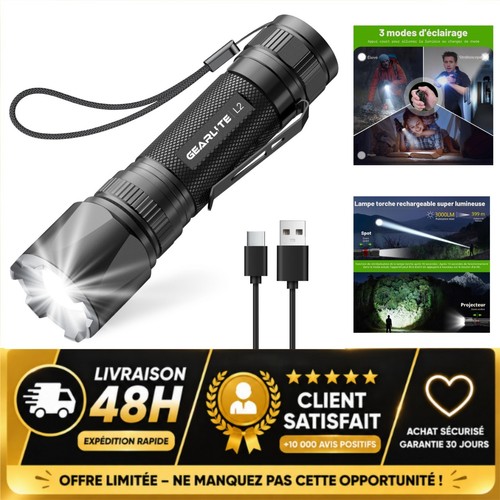 Lampe torche rechargeable - lampe,