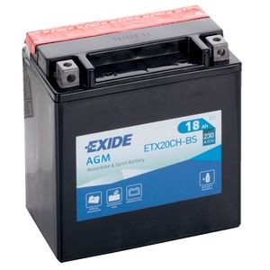 Batterie moto etx20ch exide - batterie, etx20ch-bs
