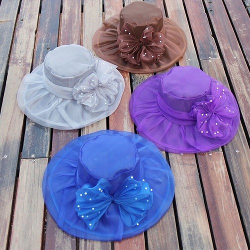 Chapeau femme organza résille - chapeau,