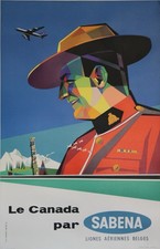 AFFICHE POSTER  Sabena