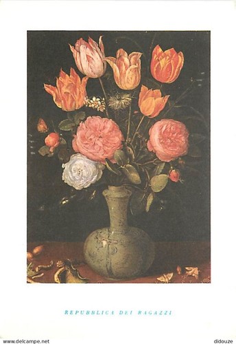 Carte postale fleurs - -,