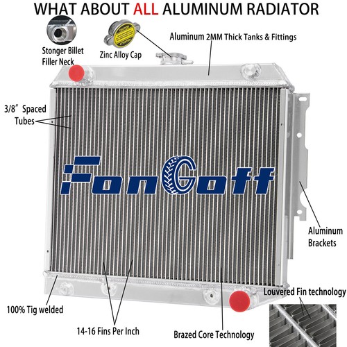 Upgrade row radiator for - 3-row,