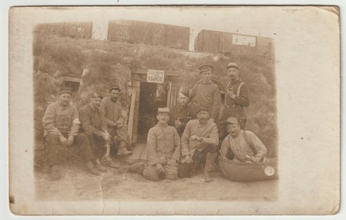 Carte photo groupes poilus - carte,