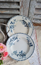 2 ANCIENNES ASSIETTES CREUSES ACACIA MOULIN DES LOUPS HAMAGE